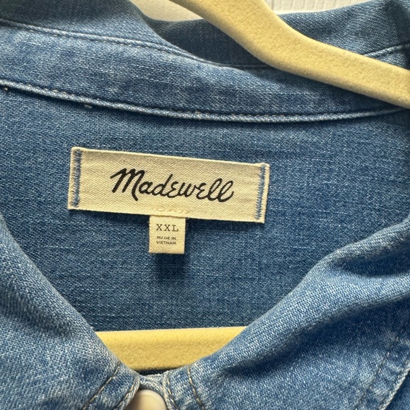 Madewell Denim Button-Down Shirt - Blue - Picture 4 of 4